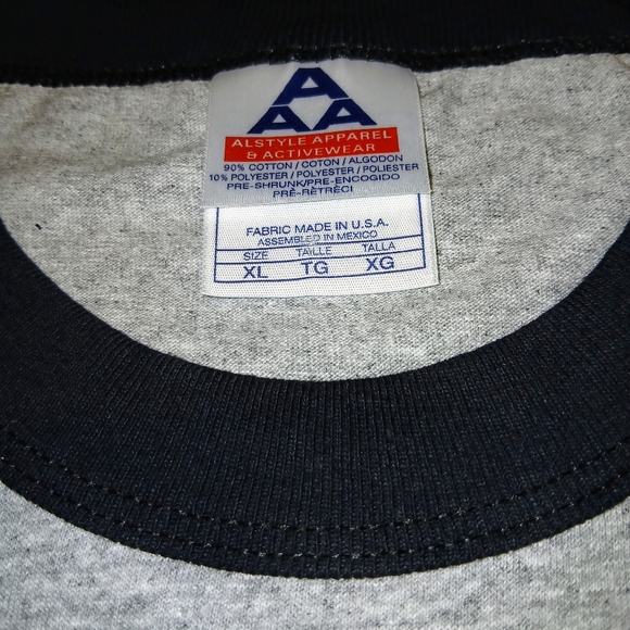 New 90's Vintage Elvis Graceland Memphis Black & Gray XL Baseball Style T-Shirt - Picture 3 of 9